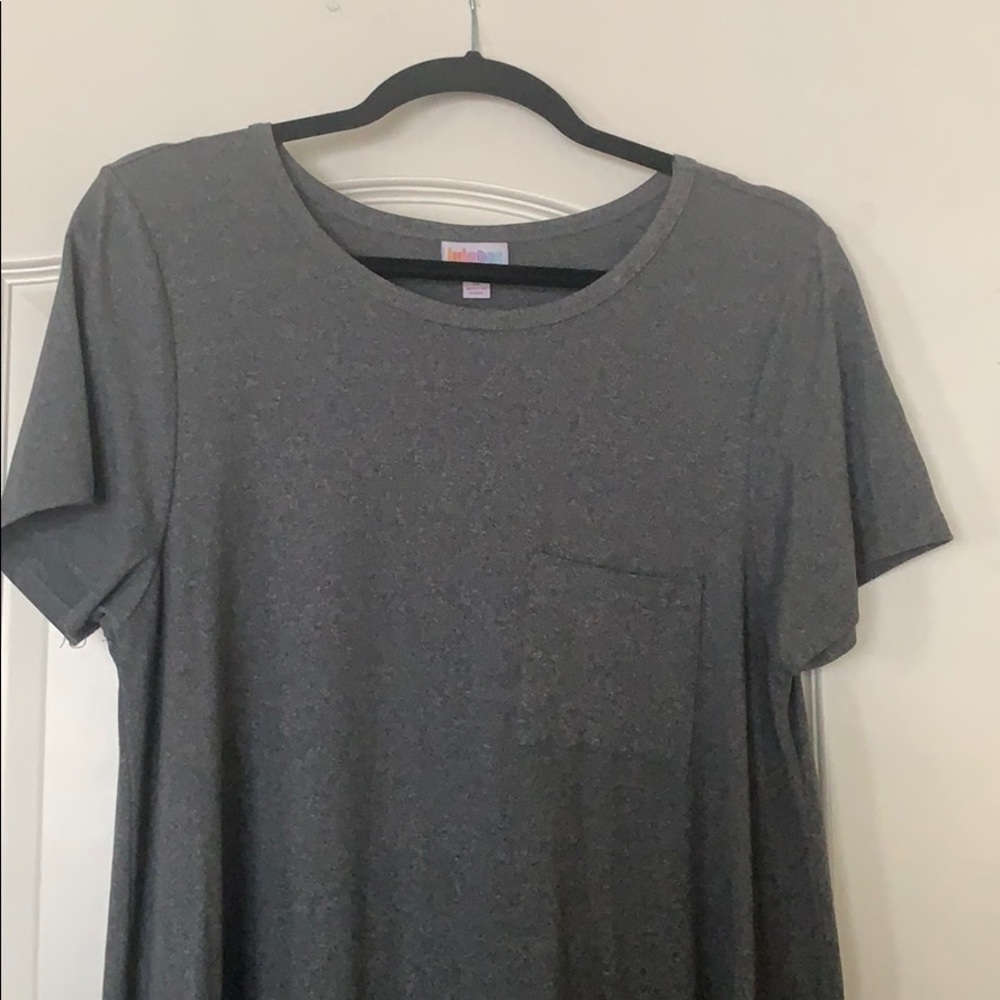 Lularoe Carly Medium in a charcoal grey super soft